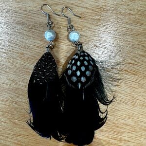 Feather earrings